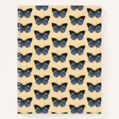Blauwe Vlinder Hardcover Spiraal Schetsboek Notitieboek (Voorkant)