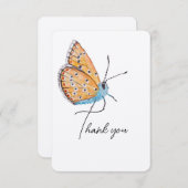 Blauwe vlinder Hartelijk dank Bedankkaart