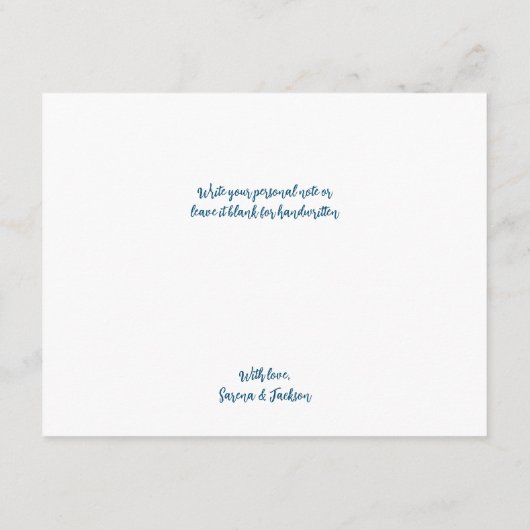 Blauwe vlinder Hartelijk dank Informatiekaartje (Achterkant)