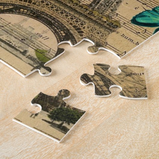 Blauwe vlinder herenstaartengraaf legpuzzel (Zijkant)