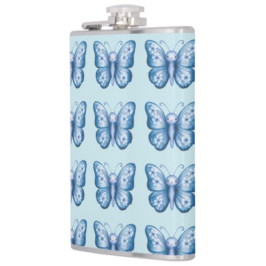 Blauwe vlinder heupfles (Links)