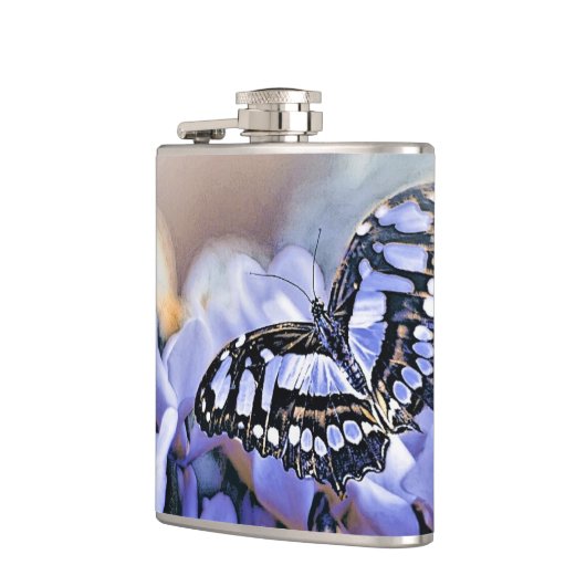 Blauwe vlinder heupfles (Links)