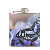 Blauwe vlinder heupfles (Voorkant)