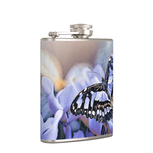 Blauwe vlinder heupfles (Rechts)