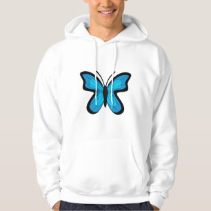 Blauwe vlinder hoodie