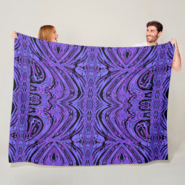 Blauwe Vlinder in vlucht 2 Fleece Deken
