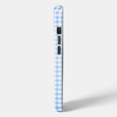 Blauwe vlinder in vlucht op Gingham Case-Mate iPhone Case (Achterkant / Links)