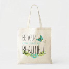 Blauwe vlinder is je eigen soort mooi tote bag