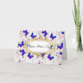 Blauwe vlinder kaart (Voorkant)