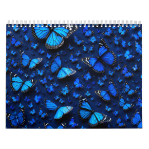 blauwe vlinder kalender