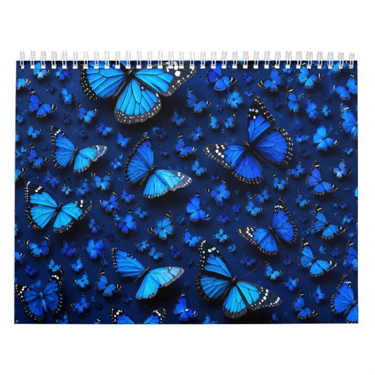 blauwe vlinder kalender (Hoes)