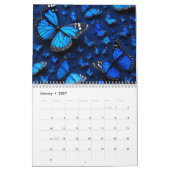 blauwe vlinder kalender (Jan 2027)