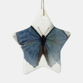 Blauwe vlinder keramisch ornament (Rechts)