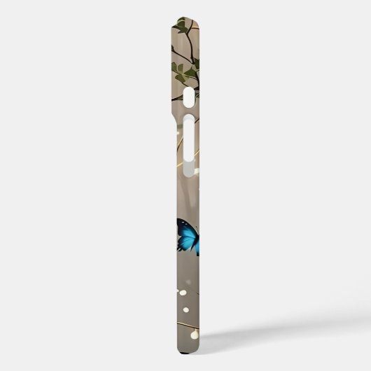 Blauwe vlinder kleurrijk Case-Mate iPhone case (Achterkant / Links)