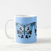 Blauwe vlinder koffiemok (Links)