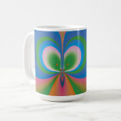 Blauwe Vlinder Koffiemok (Voorkant links)