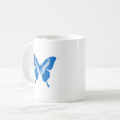 Blauwe Vlinder Koffiemok (Voorkant links)