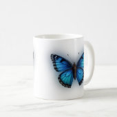 Blauwe vlinder koffiemok (Voorkant rechts)