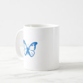 Blauwe Vlinder Koffiemok (Voorkant links)