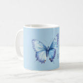 Blauwe Vlinder Koffiemok (Voorkant links)
