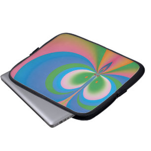 Blauwe vlinder laptop sleeve