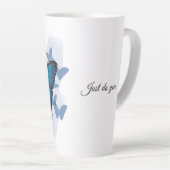 Blauwe Vlinder - Latte Mok (Rechterhoek)