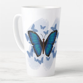 Blauwe Vlinder - Latte Mok