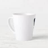 Blauwe Vlinder Latte Mok (Linkerhoek)