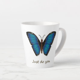 Blauwe Vlinder Latte Mok