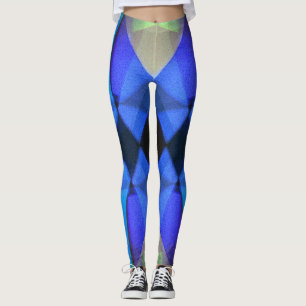 Blauwe vlinder leggings