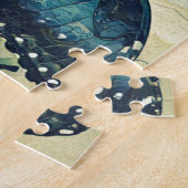 Blauwe vlinder legpuzzel (Zijkant)