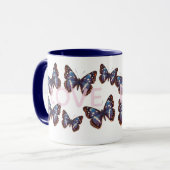 Blauwe Vlinder Liefde Mok (Voorkant links)