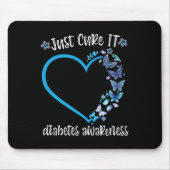 Blauwe vlinder maakt het alleen maar fijn dat hij muismat (Voorkant)