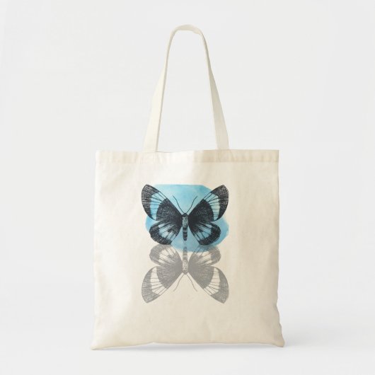 Blauwe vlinder magie. tote bag (Voorkant)