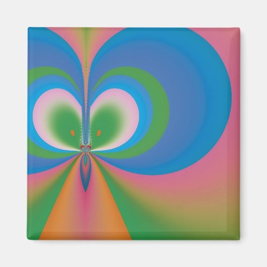 Blauwe vlinder magneet (Voorkant)