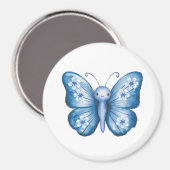 Blauwe vlinder magneet (Voorkant / Achterkant)