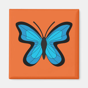 Blauwe Vlinder Magneet