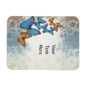 Blauwe vlinder magneet (Horizontaal)