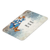 Blauwe vlinder magneet (Linkerzijde)