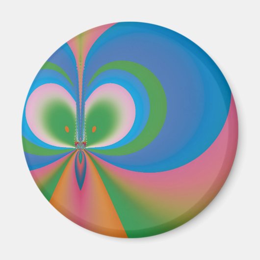Blauwe Vlinder Magneet (Voorkant)