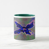 Blauwe vlinder mok (Midden)