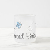 Blauwe vlinder Mok voor bruidsmeisje (Center)