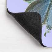 Blauwe vlinder Mousepad met oosterse tonijn Muismat (Hoek)