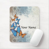 Blauwe vlinder muismat (Met muis)