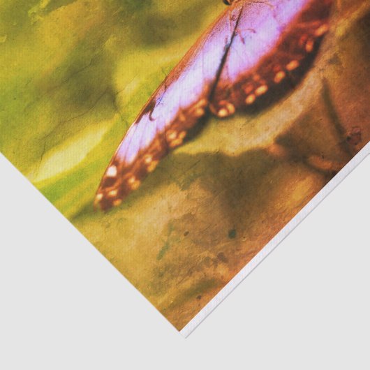 Blauwe vlinder Natuur ontkoppeling Tissuepapier (Detail)