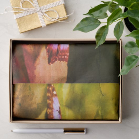 Blauwe vlinder Natuur ontkoppeling Tissuepapier (Geschenk)