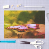 Blauwe vlinder Natuur  ontkoppeling Tissuepapier (Craft)