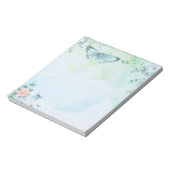 Blauwe vlinder notitieblok (Linkerzijde)