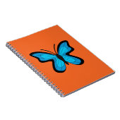 Blauwe Vlinder Notitieboek (Rechterzijde)