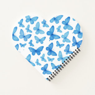 Blauwe vlinder notitieboek